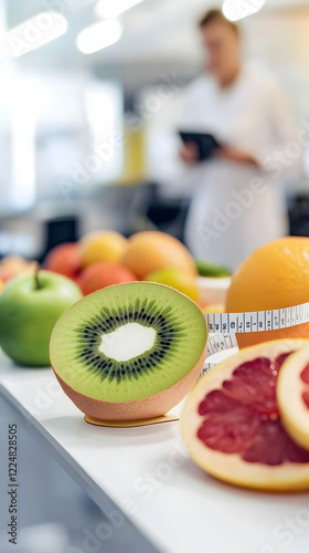Close-up of kiwi, grapefrui...