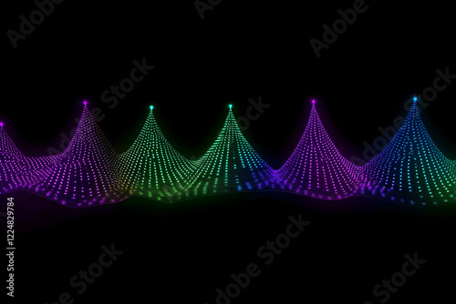 Abstract 3D Wavy Surface wi...