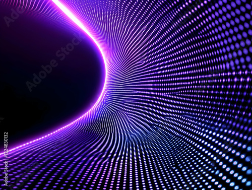 Abstract Purple and Blue Do...