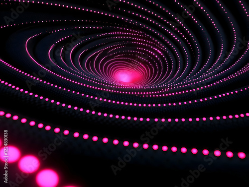 Abstract 3D illustration of...
