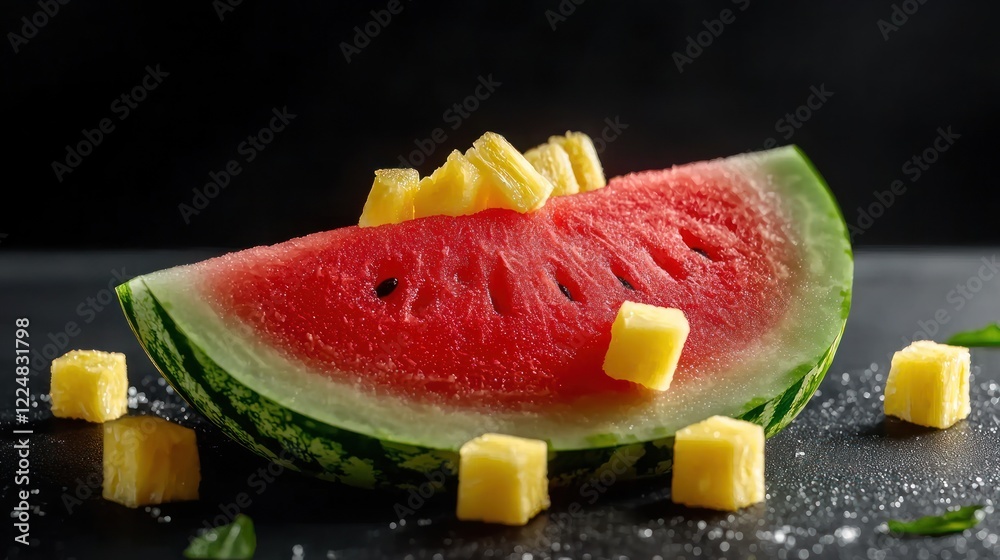 Watermelon and Pineapple Summer Fruit Watermelon and Pineapple Summer Fruit