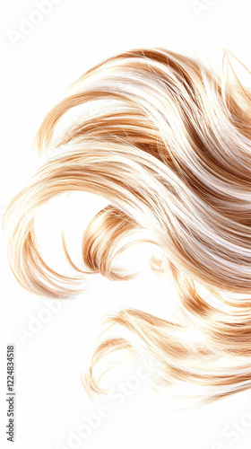 Blonde Hair Flows Elegantly...