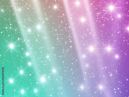 Sparkling Teal and Pink Abs...