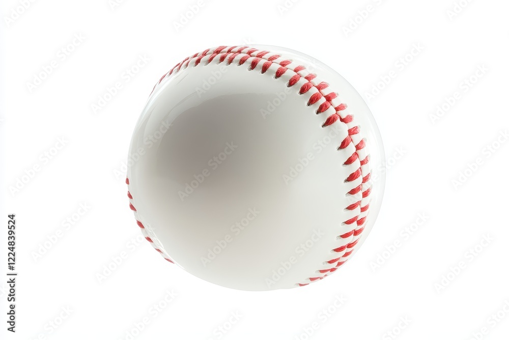 White baseball studio shot, floating, isolated, sport White baseball studio shot, floating, isolated, sport