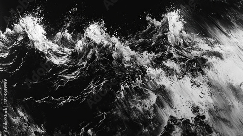 Wallpaper Mural Monochrome Stormy Ocean Waves

 Torontodigital.ca