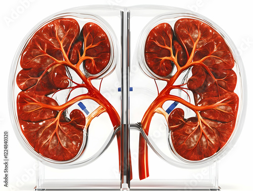 3D Illustration of Kidneys ...