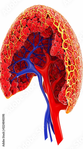 3D Illustration Shows the I...