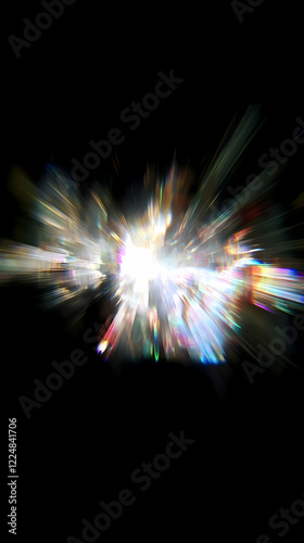 Abstract Light Explosion Ra...
