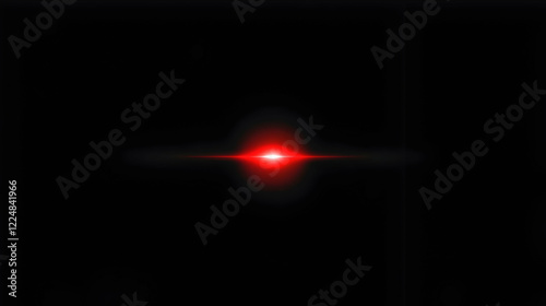 Red Light Flare Shines Brig...