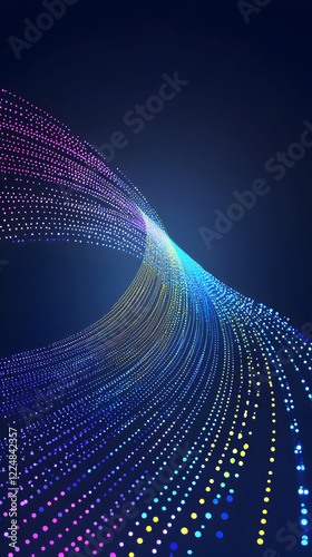 Abstract Colorful Particle ...