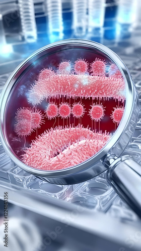Magnifying Glass Reveals Ba...