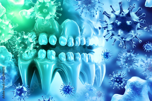 3D Illustration: Teeth and ...