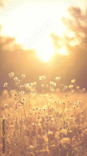 Golden Hour Meadow: Wildflo...