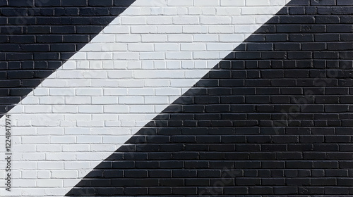 Black and White Brick Wall ...