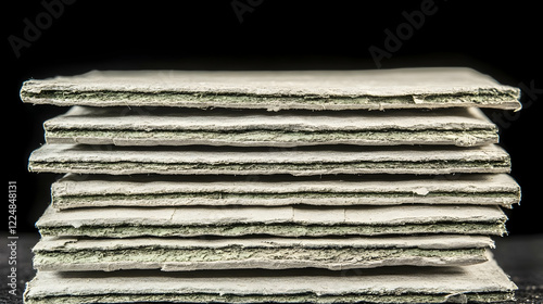 Stack of Green and White Re...