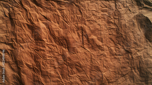 Crumpled Brown Paper Textur...