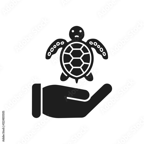 Sea Turtle Protection Care Icon