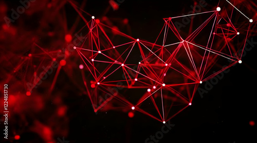 Red Abstract Background For...