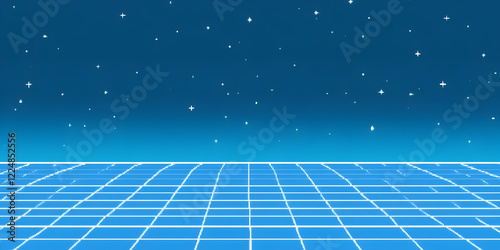 Retro Grid Landscape Extend...