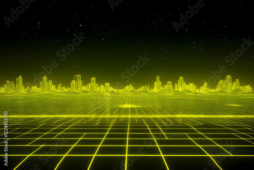 Retro Futuristic Cityscape ...