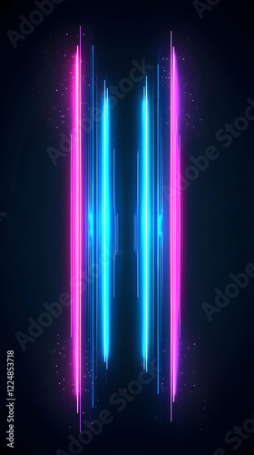 Neon Light Trails Shine Bri...