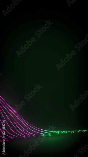 Abstract Pink and Green Lig...