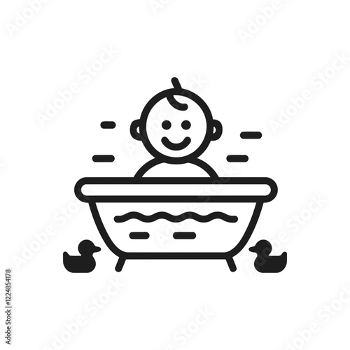 Happy Bath Time Icon