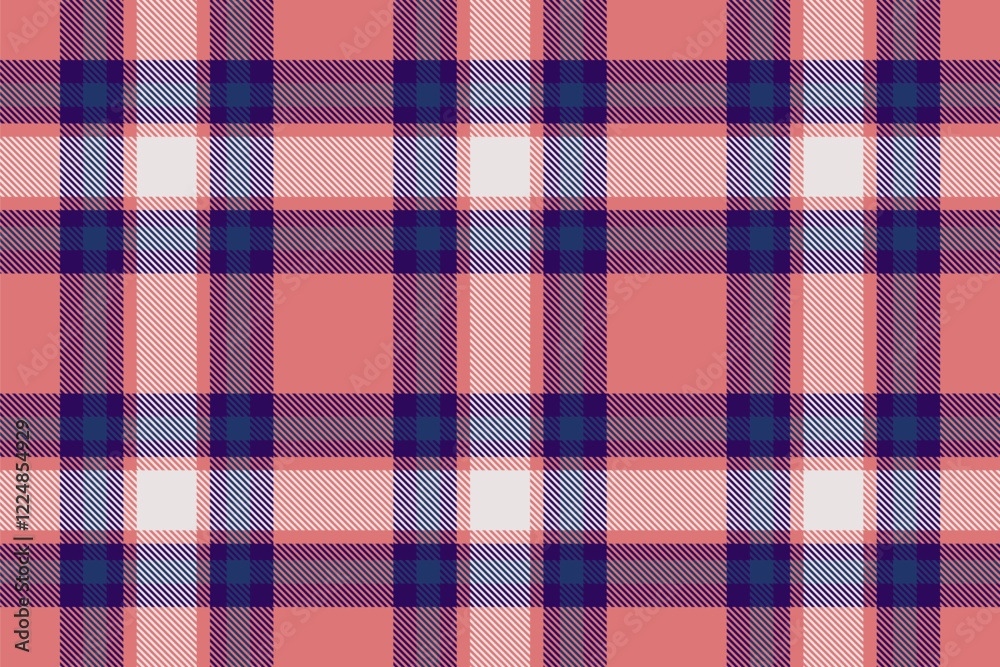 Stylish vector plaid fabric design, perfect for creating trendy