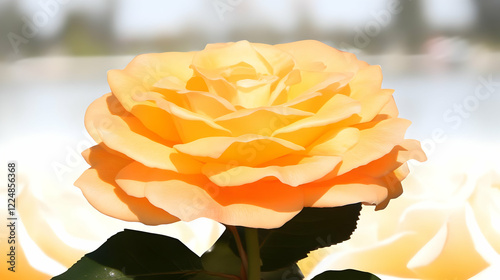 Close-Up of a Vibrant Peach...