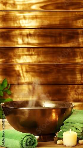 Steaming Water in a Copper ...