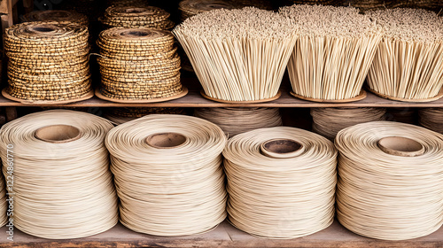 Spools of Rattan Core and R...
