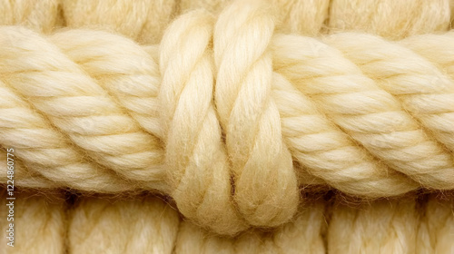 Close-up Photo of Tied Beig...