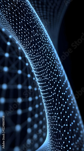 Abstract 3D Mesh Network St...