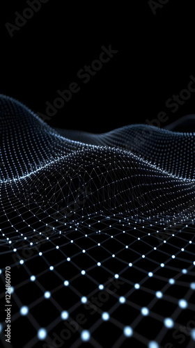 Abstract 3D Mesh Landscape ...
