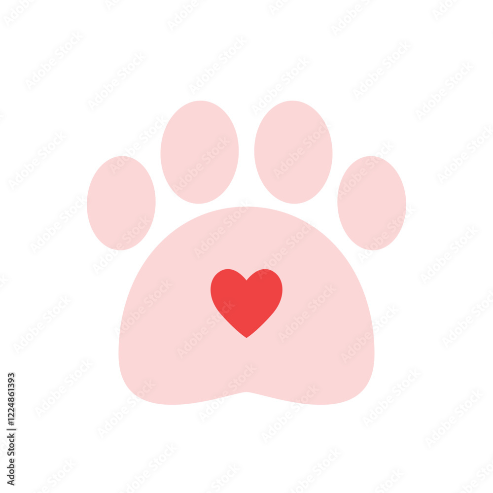 Dog Footprint logo. Footprint graphic. Pet outline. Dog Footprint logo. Footprint graphic. Pet outline.