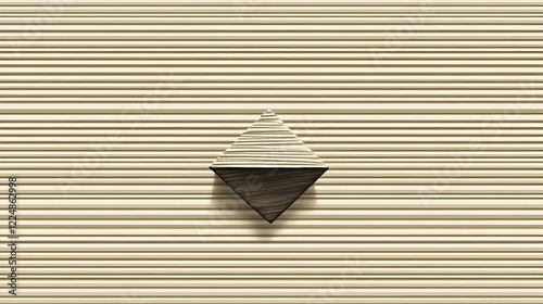 Abstract 3D Diamond Shape o...
