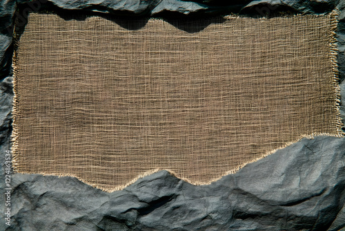 Rough Burlap Fabric Texture...