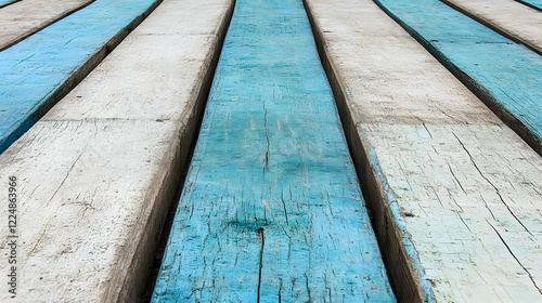 Alternating Blue and White ...
