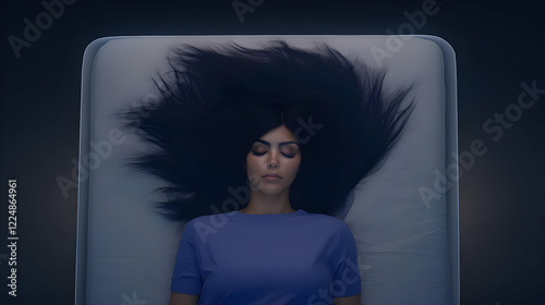Woman Sleeps Peacefully on ...