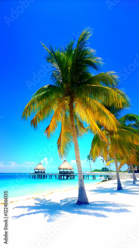 Palm Trees Grace a Pristine...