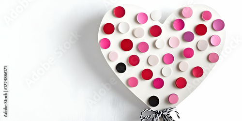 White Heart Decorated with ...