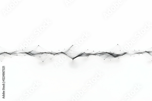 Abstract Black Particle Lin...