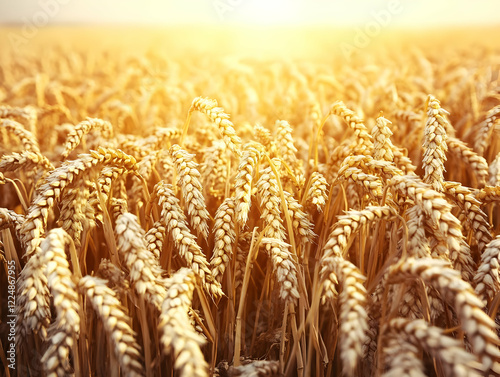 Golden Wheat Field Basks in...