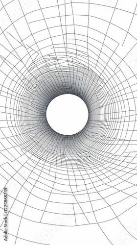 3D Wireframe Tunnel Creates...