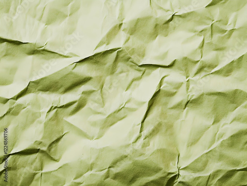 Crumpled Green Paper Create...