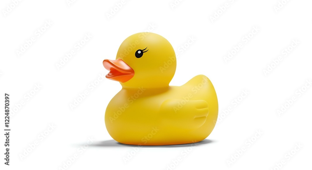 yellow rubber duck isolated