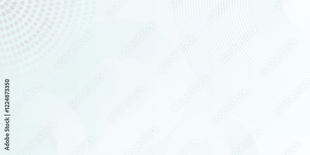 Futuristic concept. Modern geometric circle lines pattern. White gradient color abstract background. Futuristic concept. Modern geometric circle lines pattern. White gradient color abstract background.