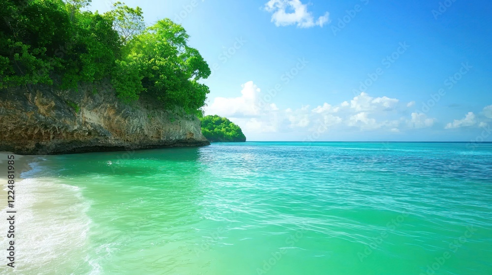 Fototapeta premium Tranquil Tropical Beach Scene