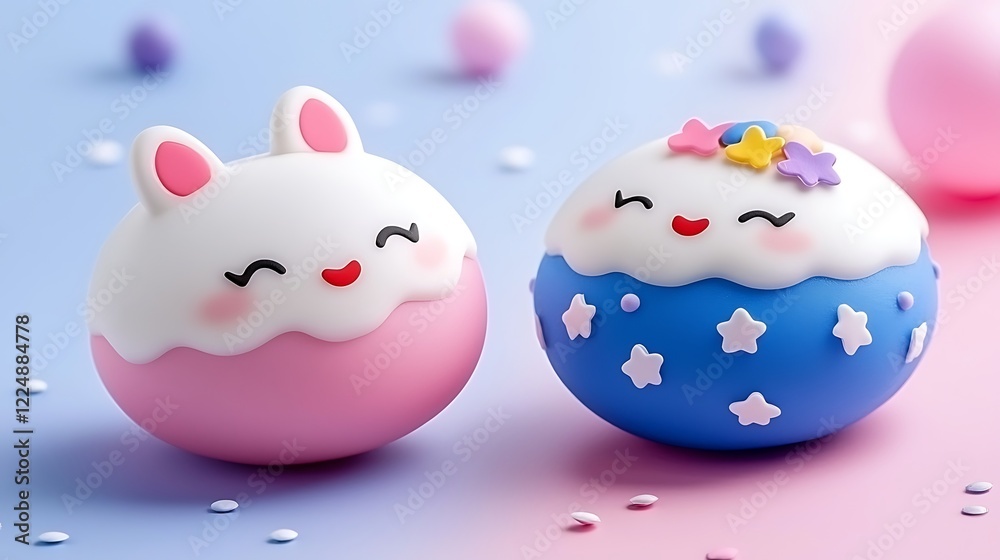 Adorable Pastel Bunny and Starry Cake Pops Adorable Pastel Bunny and Starry Cake Pops