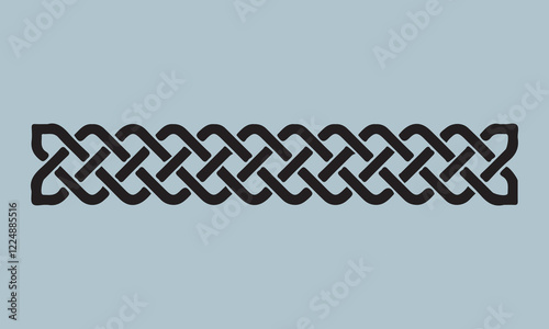 Celtic Knot  Silhouette illustration  ;illustration, vector, celtic knot, celtic style, in silhouette, pattern, green color, luck, no people, clover, celtic cross, irish culture, st. patrick's day, cl